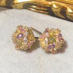 Floral Ball 3D Colorful Stud Earrings