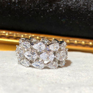 The Crystal Tear Ring - 2 colour