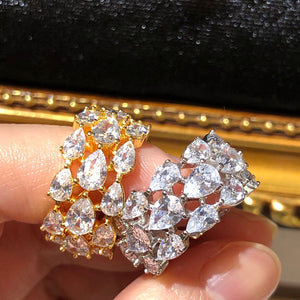The Crystal Tear Ring - 2 colour