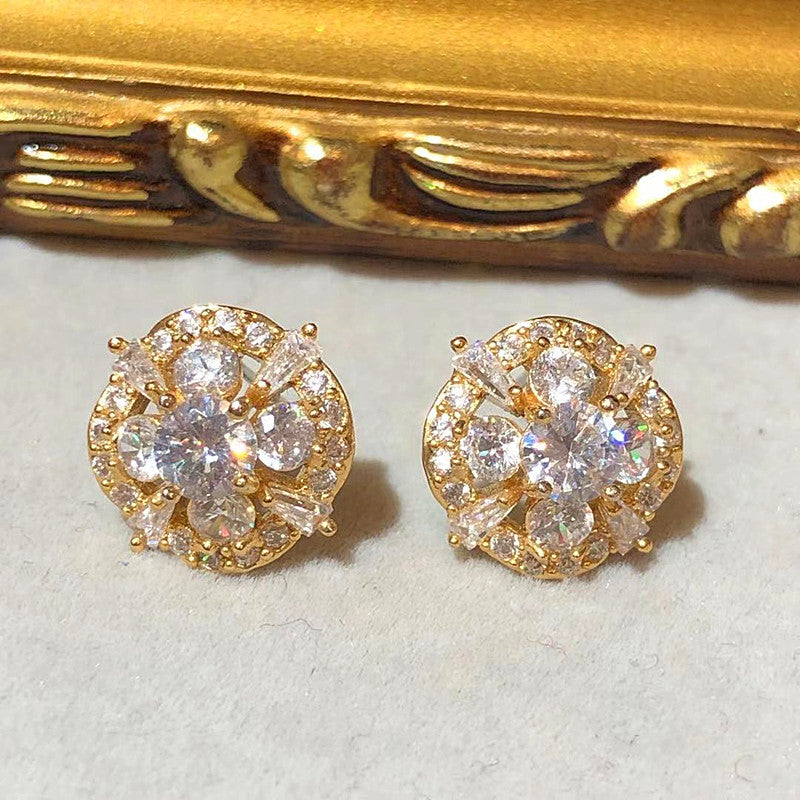 Sakura 3D Blossom Stud Earrings