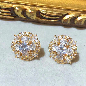 Sakura 3D Blossom Stud Earrings