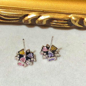 Sakura Pink Colorful Stud Earrings