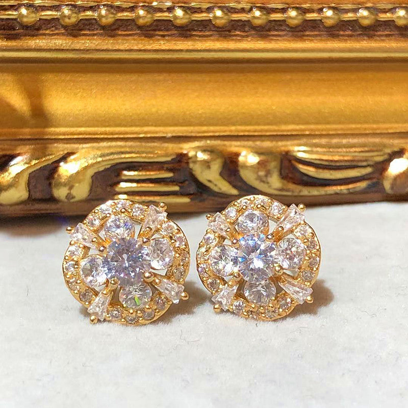 Sakura 3D Blossom Stud Earrings