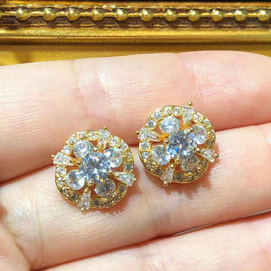 Sakura 3D Blossom Stud Earrings