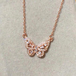 The Small Butterfly Rose Gold Necklace