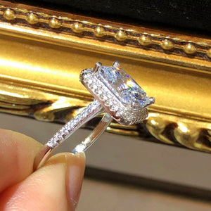 Square Radiant Cut 2ct Ring