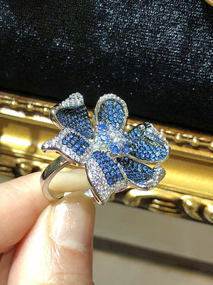The 3D Orchid Heart Ring