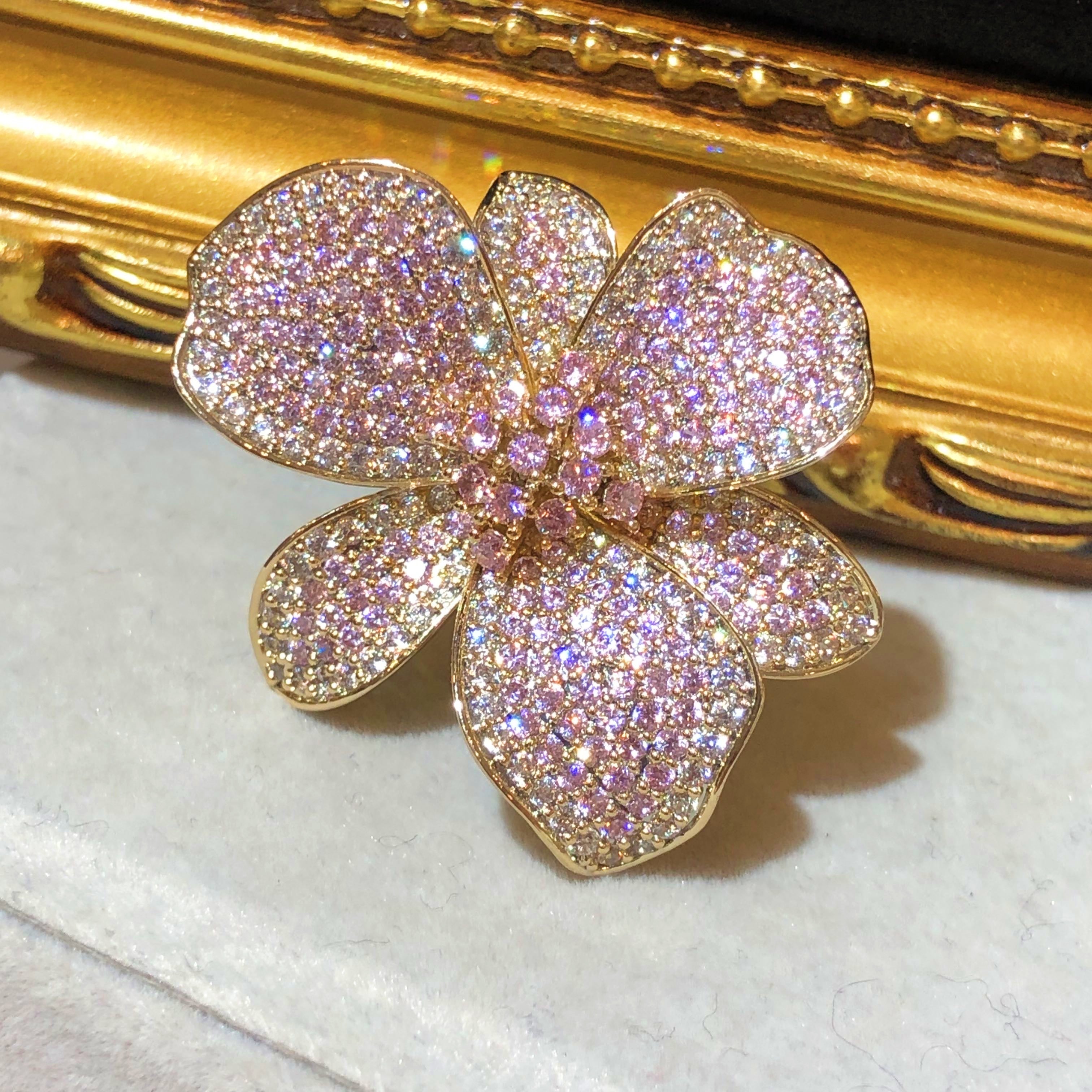 Tiviss Pink Orchid Ring