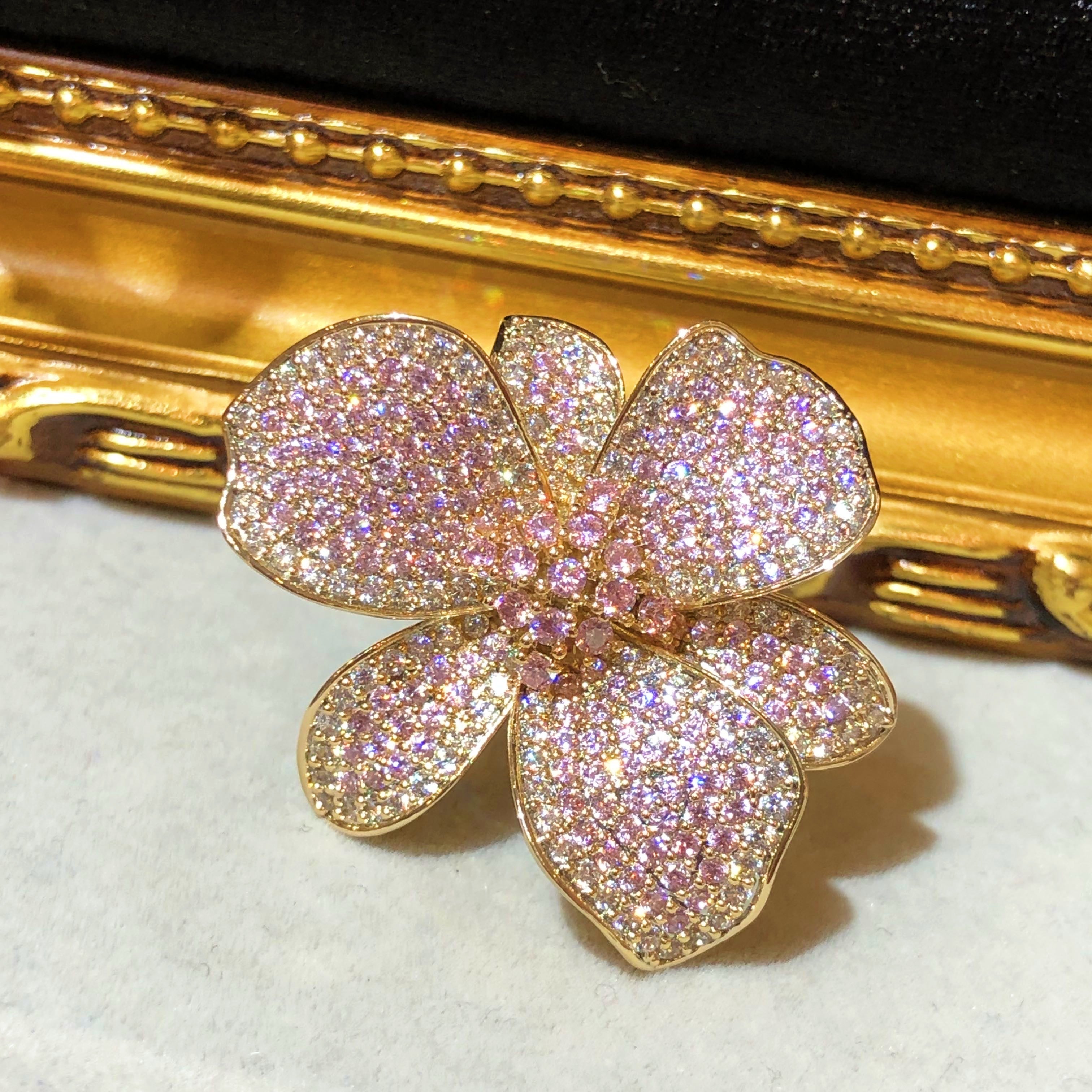 Tiviss Pink Orchid Ring