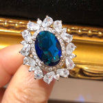 Victoria Amaryllis Blue Sapphire Ring
