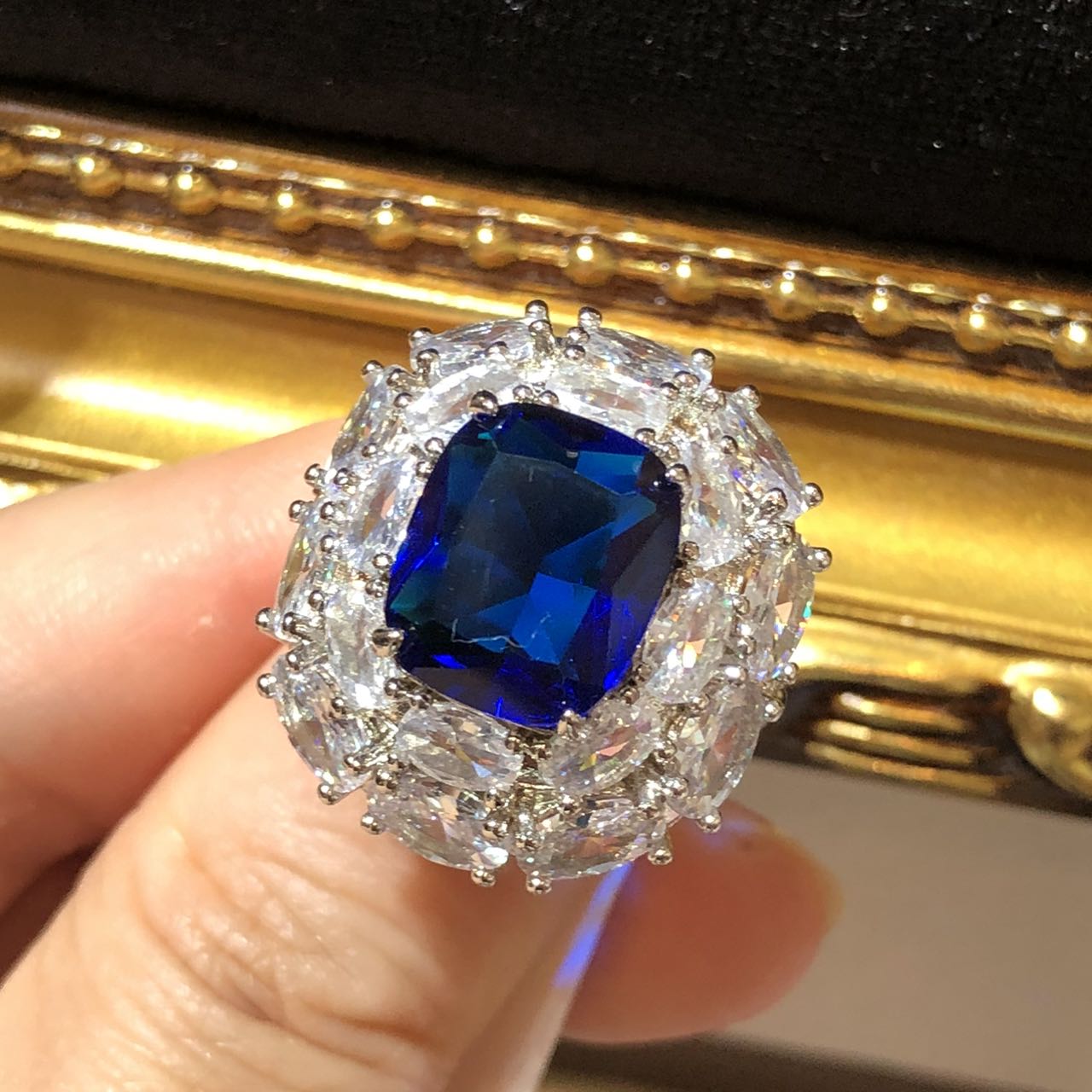 Tiviss The Lavatera Blue Ring