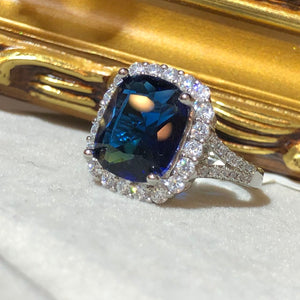 Tiviss Pansy Hallow Style Blue Ring