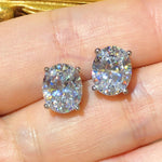 Tiviss 2ct Oval Stud Earrings